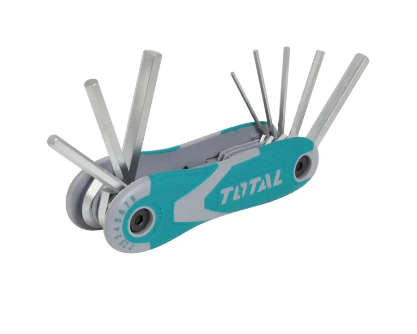 طقم مفتاح مسدس 2-8 قابل للطي TOTAL (( صناعي )) - THT1061826