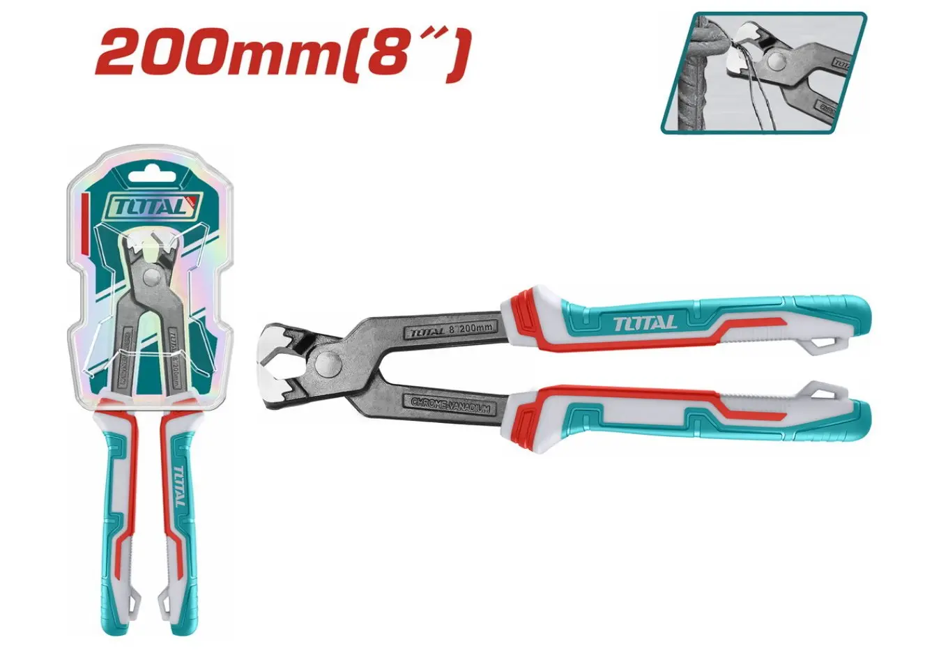 بانسة كماشة نجار 200مم 8 انش ماركة TOTAL (( صناعي )) Rabbit pliers - THT2881