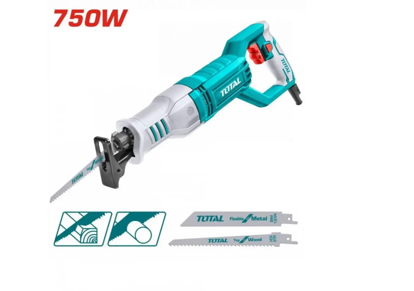 منشار ترددي 750 واط حديث TOTAL - TS100806
