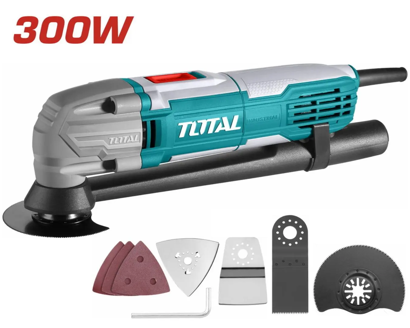 جهاز ترددي متعدد الوظائف 300 واط + مجموعة اكسسوارات TOTAL حديث - TS3006
