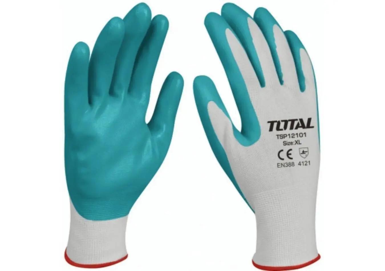 كف جلد XL خاص بالزيوت والمواد النفطية ماركة TOTAL Nitrile gloves - TSP12101