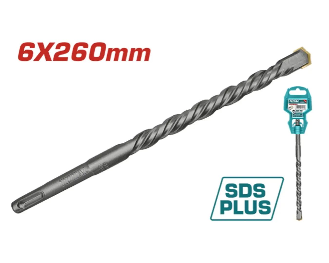 ريشة SDS PLUS -6X260 ماركة TOTAL - TAC310604