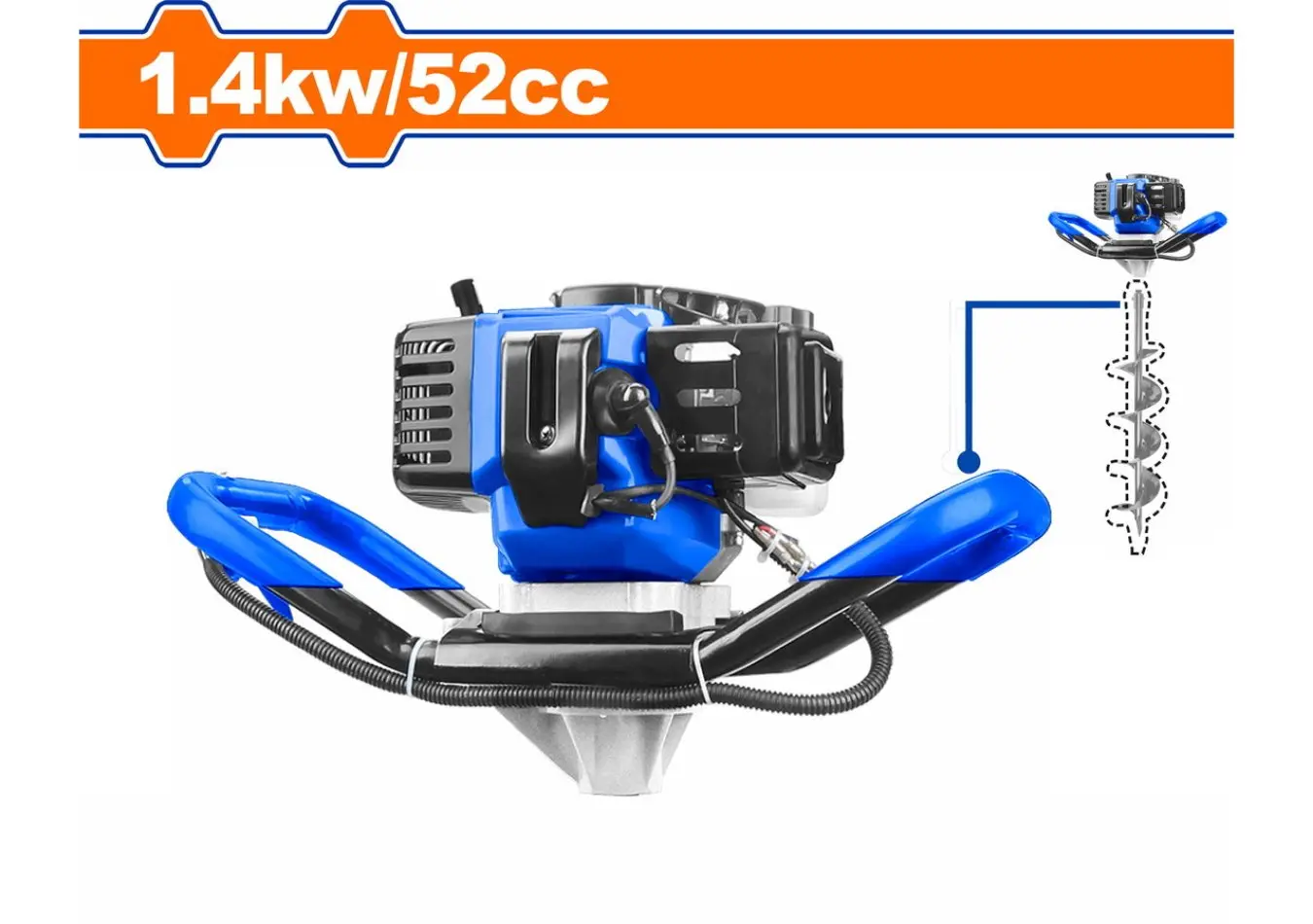 حفارة ارض زراعية بنزين 52 cc استطاعة 1.4 kw ماركة WADFOW - WDZ1A52-1