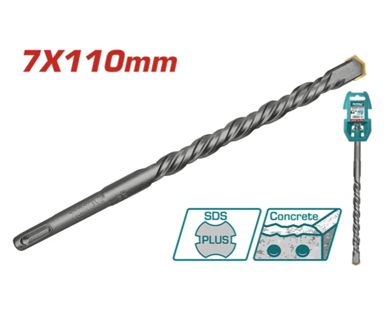 ريشة SDS PLUS -7×110 ماركة TOTAL - TAC310701