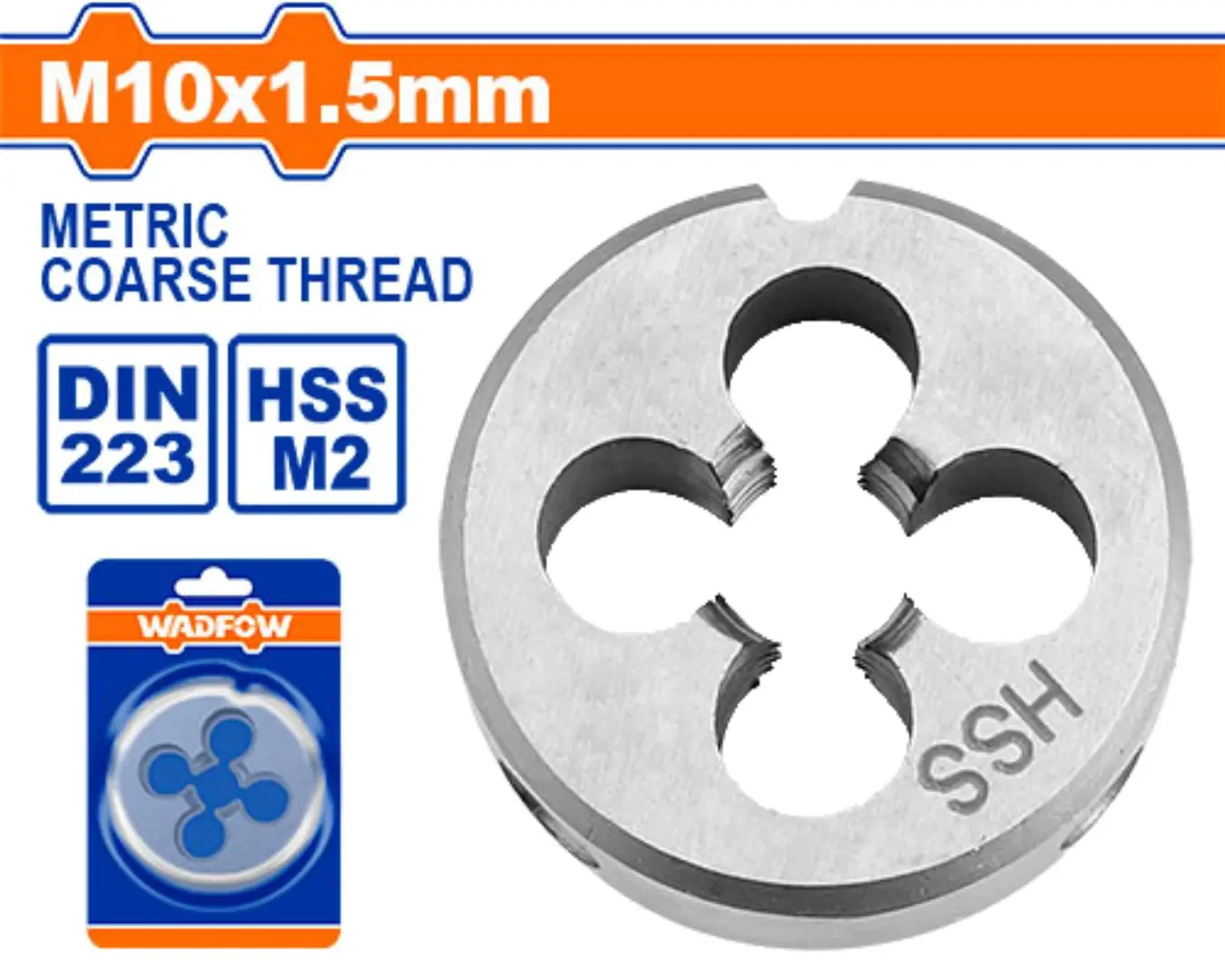 حدة 1.5 × M 10 مم WADFOW - WTPD5B10