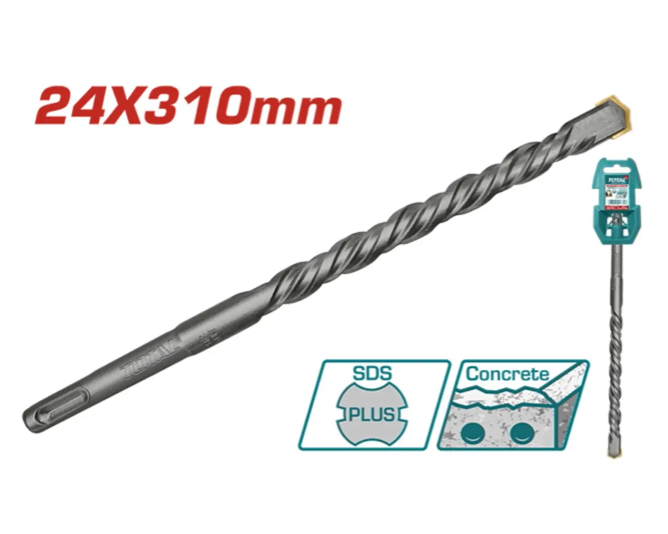 ريشة SDS PLUS -24X310 ماركة TOTAL - TAC312404