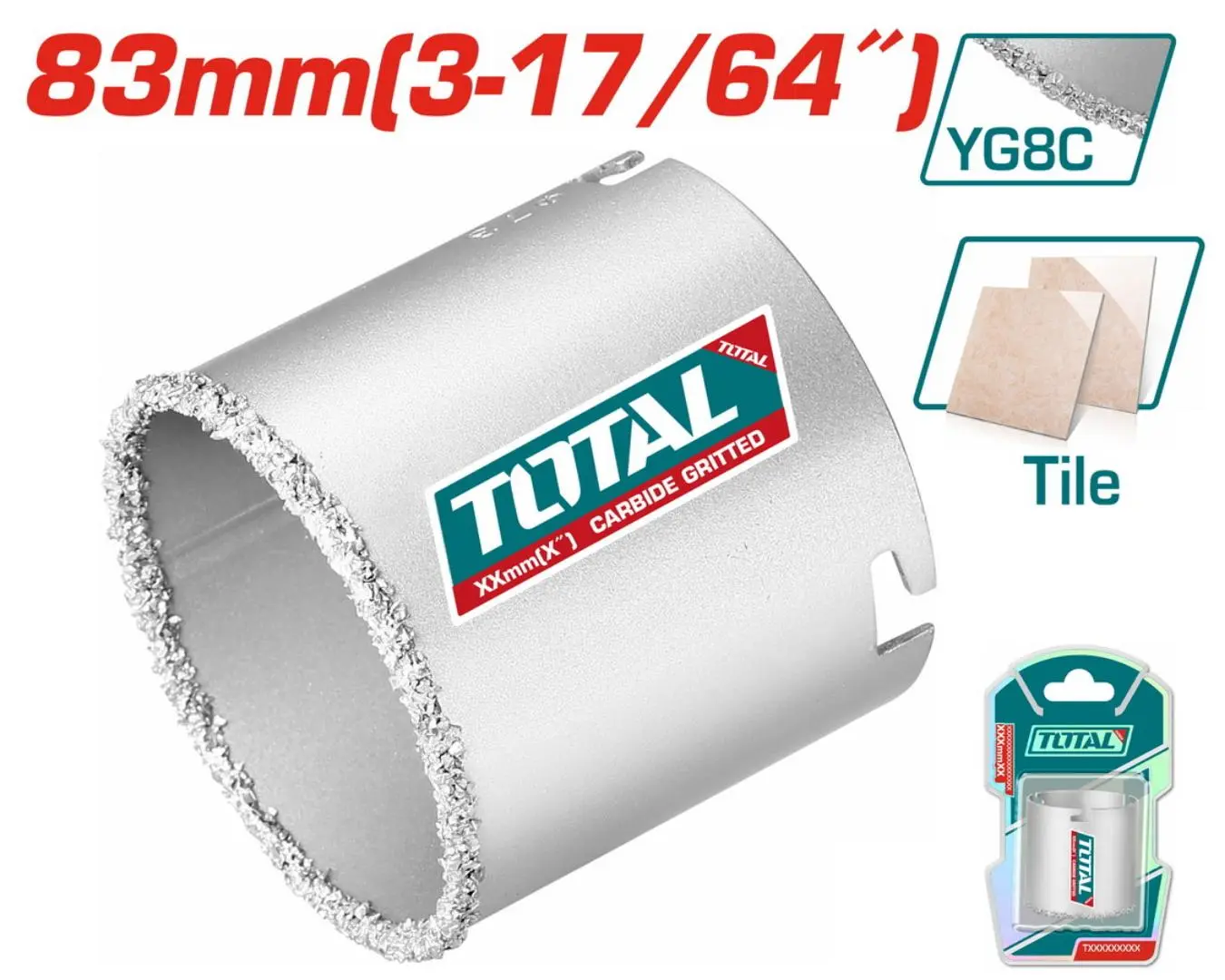كاس حفر الماس 83 مم رخام بدون حامل ماركة TOTAL - TAC440831