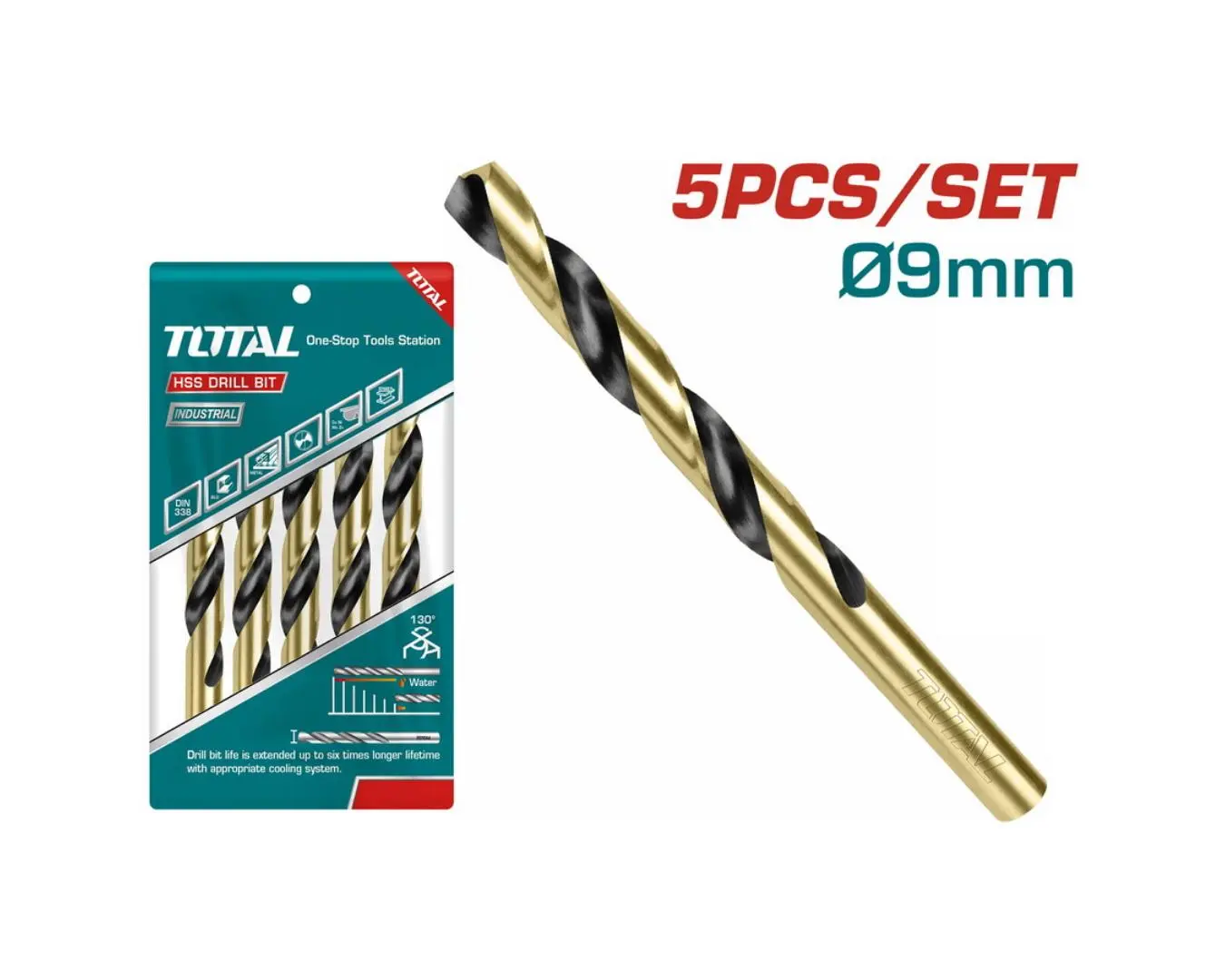 ريشه حديد 9 مم موديل HSS ماركة TOTAL - TAC100903