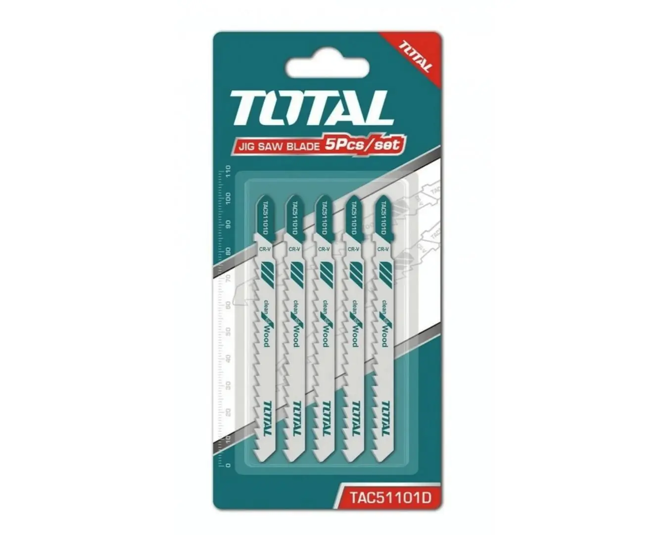 نصلات خراقة خشب 4-5.2 ملم 5 قطع على كرت TOTAL - TAC51101D