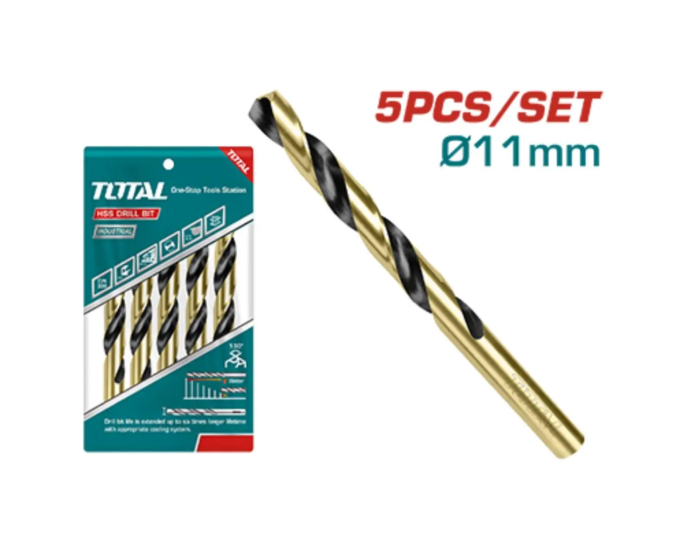 ريشة حديد 11 مم موديل HSS ماركة TOTAL - TAC101103