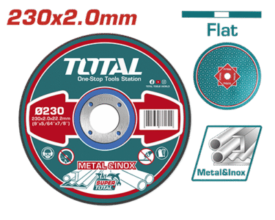 حجر قص معدن 9 انش سماكة 2مم TOTAL - TAC2202301