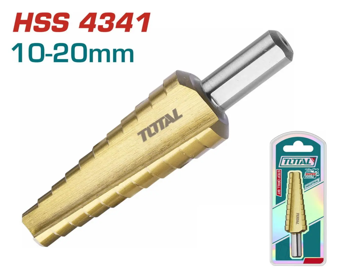 ريشة مخروطية 20-10 ملم حديث صناعي على كرت ماركة TOTAL - TAC7510201