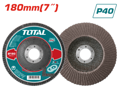 حجر جلخ حف موج P40 معدن 7 انش TOTAL - TAC631801