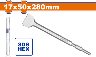 ازميل HEX كسارة ( 17× 50 × 280) مبسط عريض 50 مم لزوم كسارة 1300 واط WADFOW - WGZ3201