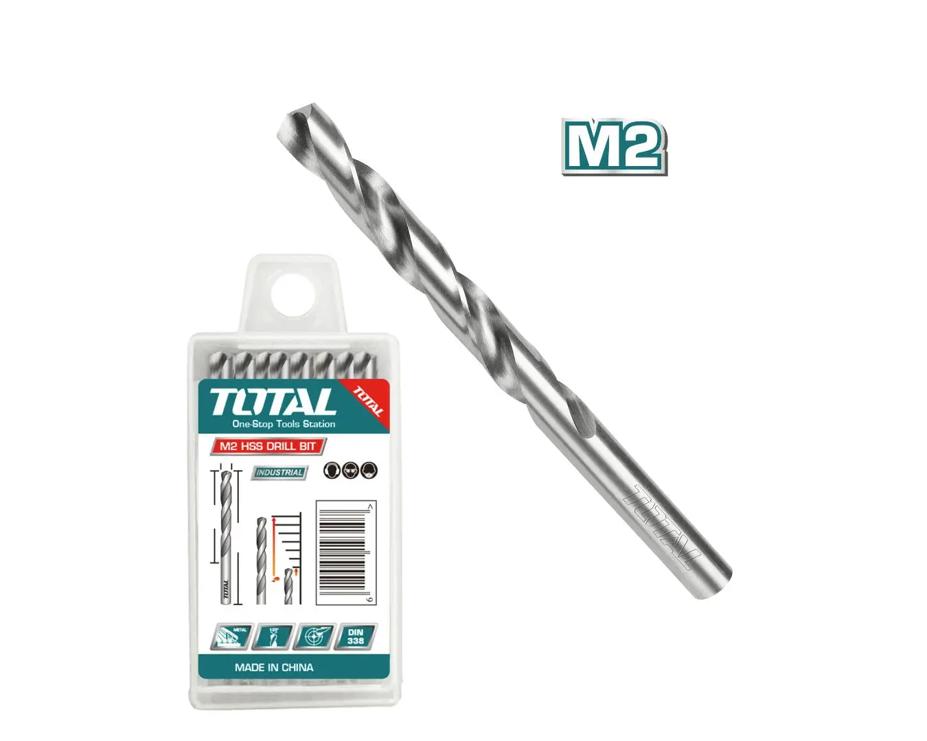 ريشة حديد 2 مم موديل M2 ماركة TOTAL - TAC110201