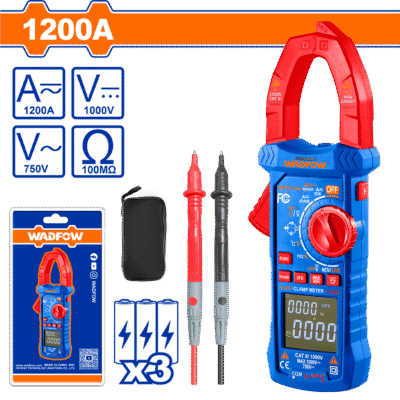 بانسة كليبس 1200 امبير AC/DC +و 750 فولت AC , 1000 فولت DC +مقاومة ماركة WADFOW - WDM8802