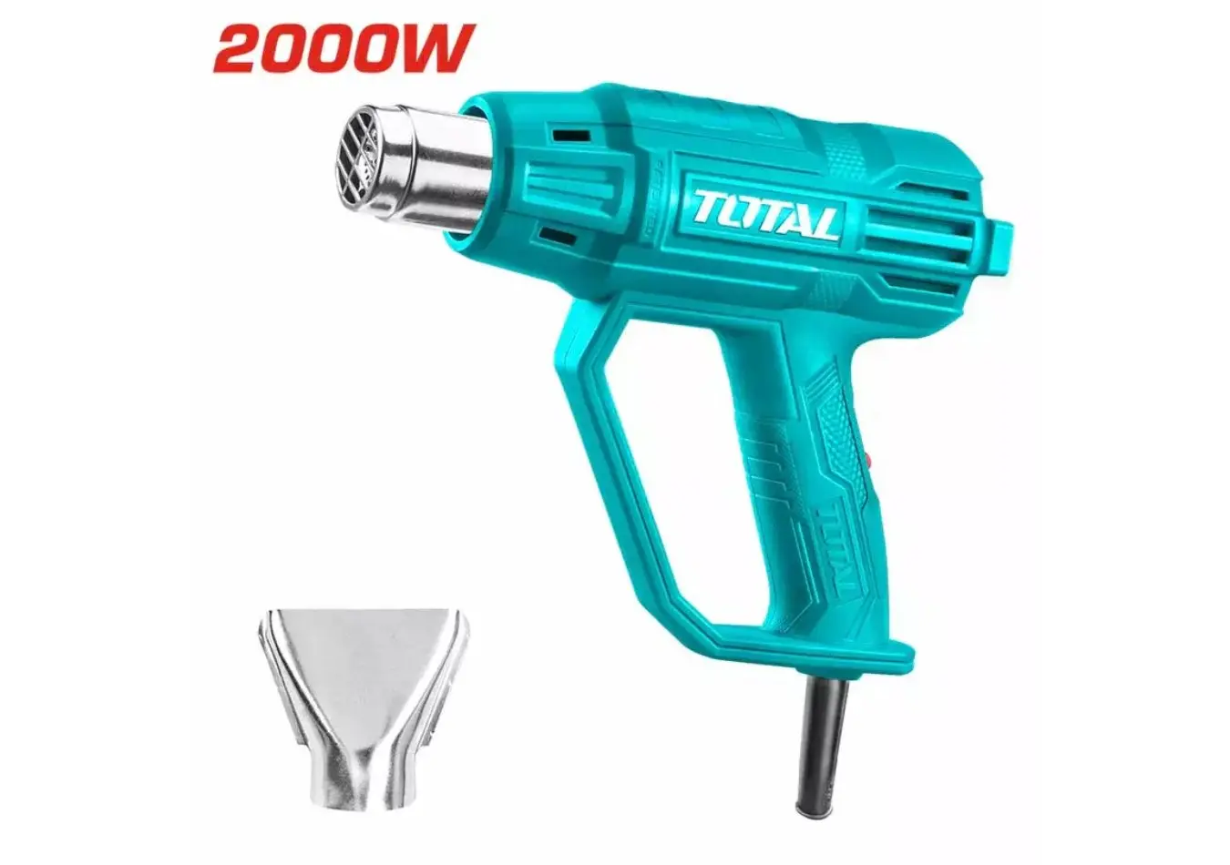 كور هواء ساخن 2000 واط 350 - 550 درجة سرعتين صناعي ماركة TOTAL مع قطعة واحدة اكسسوارات - TB200365