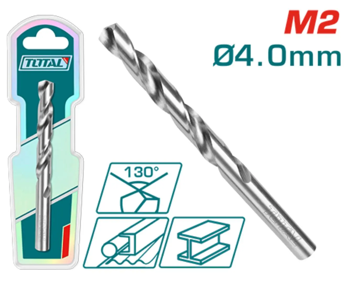 ريشة حديد 4 ملم موديل M2 ماركة TOTAL - TAC1200401