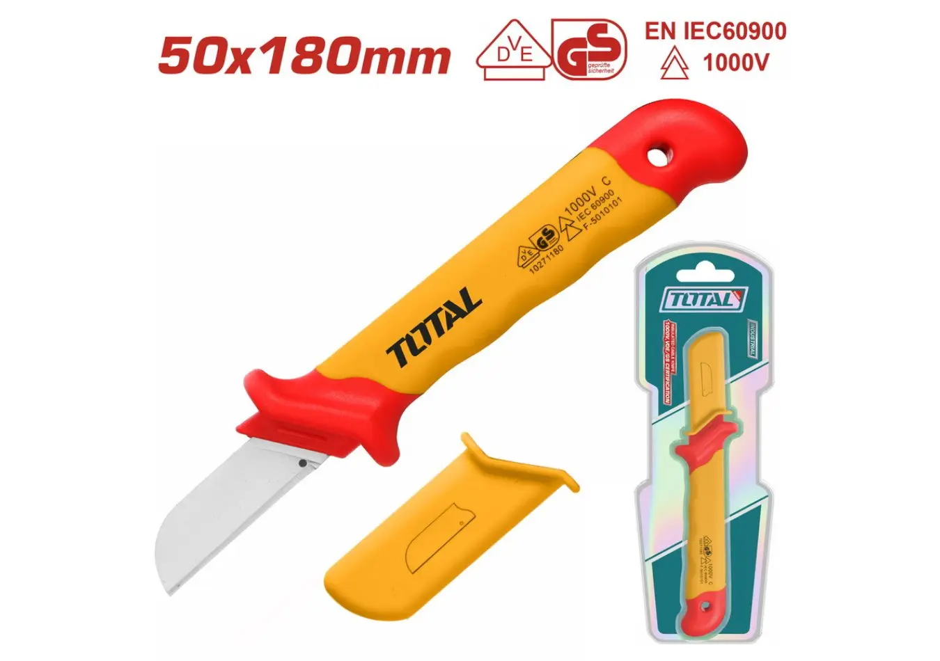 سكينة كابلات معزولة كهربائيا 1000 V راس مستقيم صناعي ماركة TOTAL - THICK1801